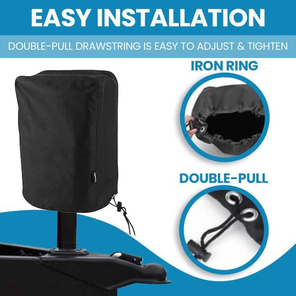600D Universal Trailer RV Electric Tongue Jack Protective Cover 14"x5"x10" Large