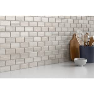 Marble Cream 12.01 in. x 12.01 in. Geometric Honed Limestone Mosaic Tile (0.985 sq. ft./Each, 10 Pieces per Case)