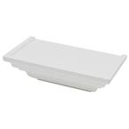 Classic Crown 9.8125 in. W x 5.125 in. D Floating White Crown Decorative Shelf