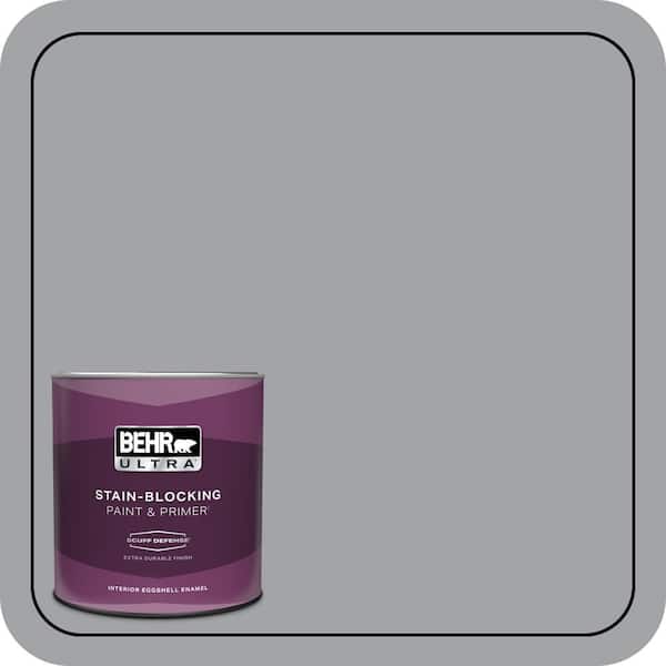 BEHR ULTRA 1 qt. #N530-4 Power Gray Extra Durable Eggshell Enamel Interior Paint & Primer