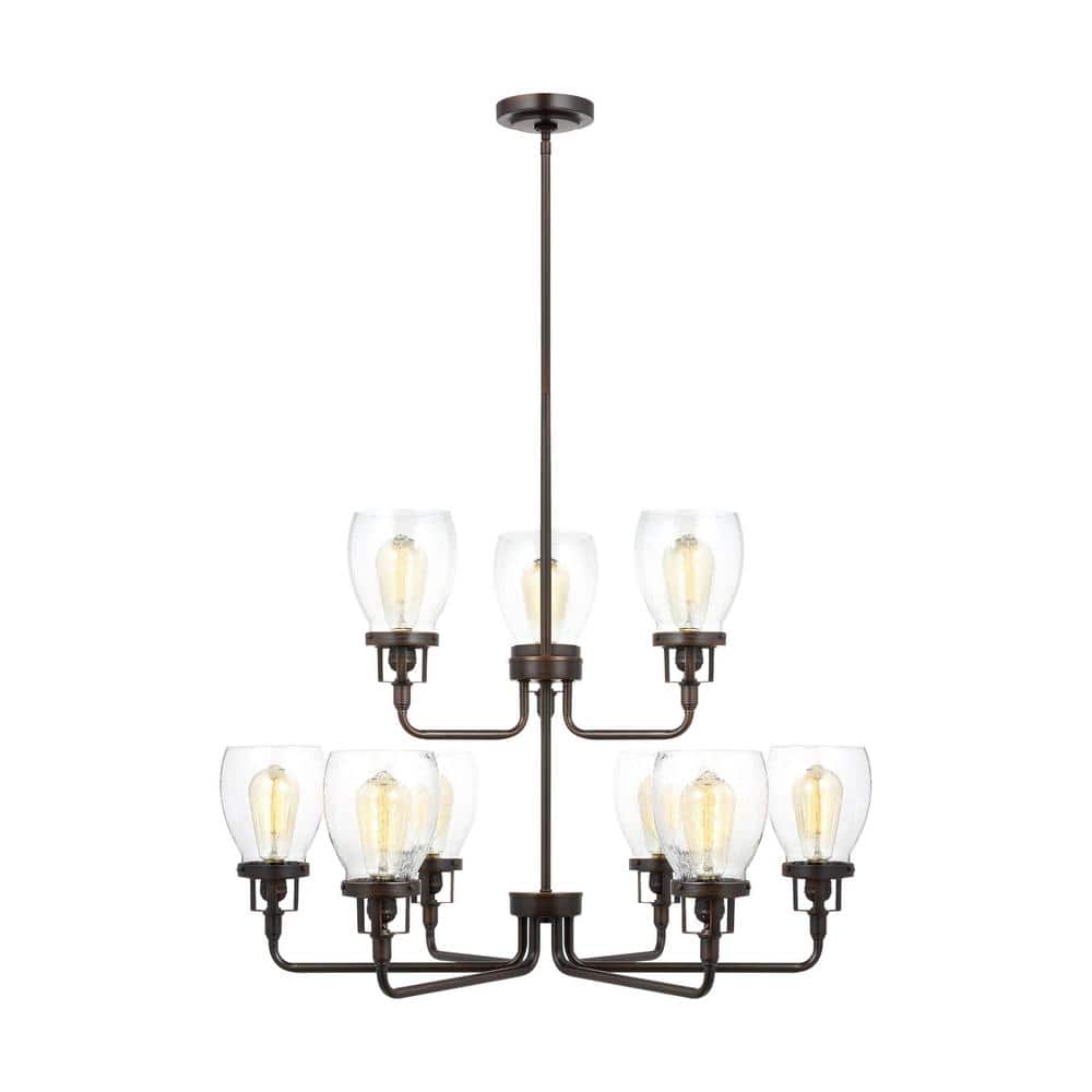 Generation Lighting Belton 9Light Bronze Transitional Industrial