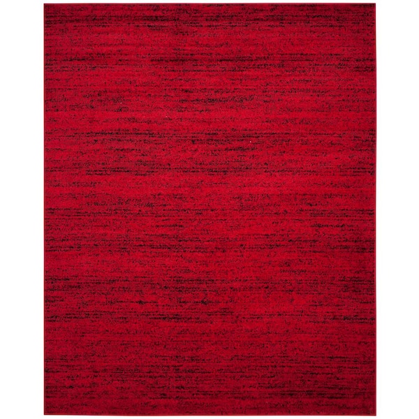 SAFAVIEH Adirondack Red/Black 8 ft. x 10 ft. Striped Area Rug