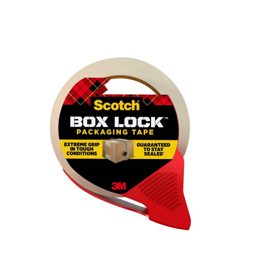 Scotch Box Lock 1.88 in. x 54.6 yd. Packaging Tape with Dispenser