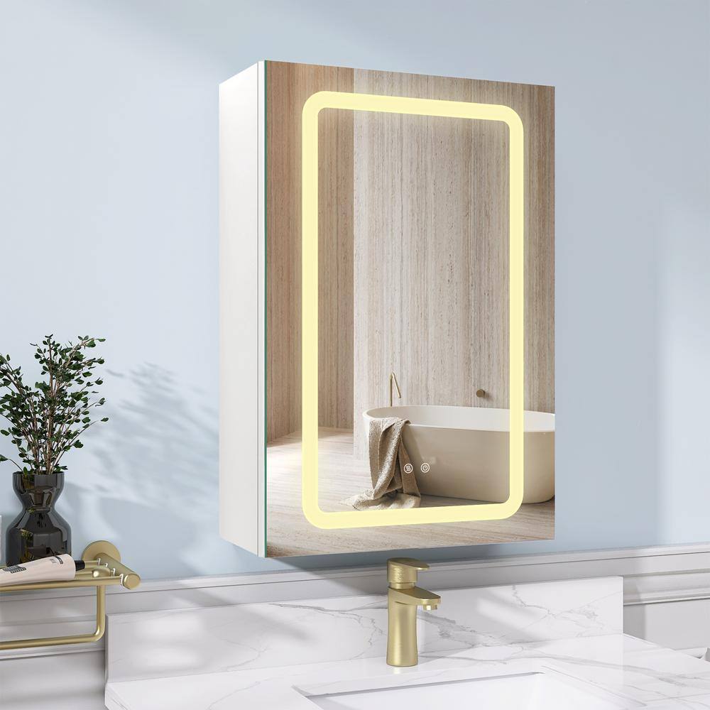 NTQ 20 in. W x 30 in. H Defogging Surface Mount Rectangular White