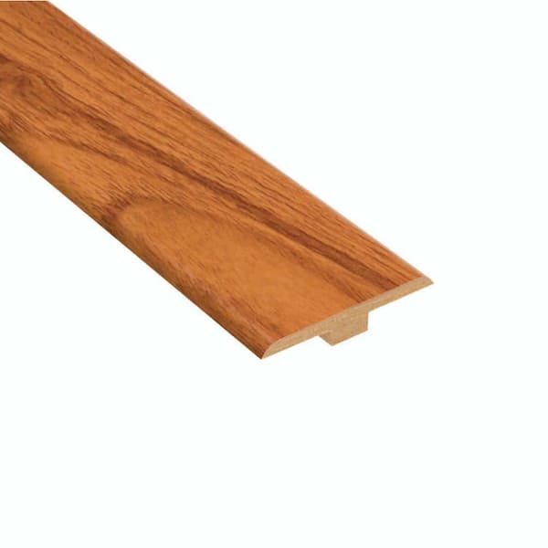 Hampton Bay High Gloss Alexander Oak 6.35 mm Thick x 1-7/16 in. Wide x 94 in. Length Laminate T-Molding-DISCONTINUED