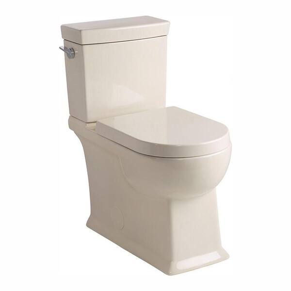 Schon 2-Piece 1.28 GPF Single Flush Round Toilet in Biscuit