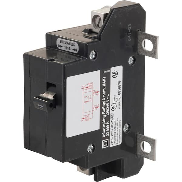 Square D QO 100 Amp 22k AIR QOM1 Frame Size Main Breaker for QO or