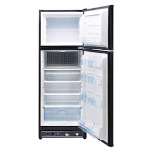 Off-Grid 23.5 in. 8 cu. ft. Propane Top Freezer Refrigerator in Black