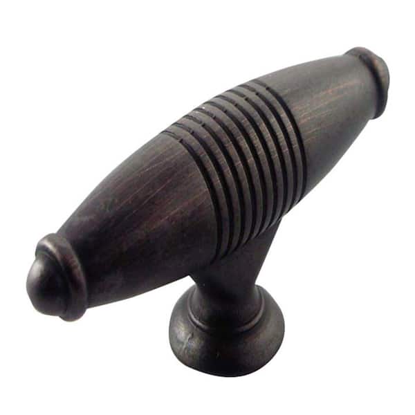 MNG Hardware 2 in. Oil Rubbed Bronze Striped Egg Knob