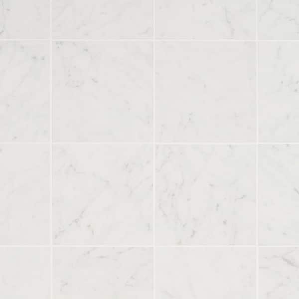 Ivy Hill Tile Marmo Marble Bianco 6 in. x 6 in. Matte Porcelain Floor and Wall Tile (7.02 sq. ft./Case)