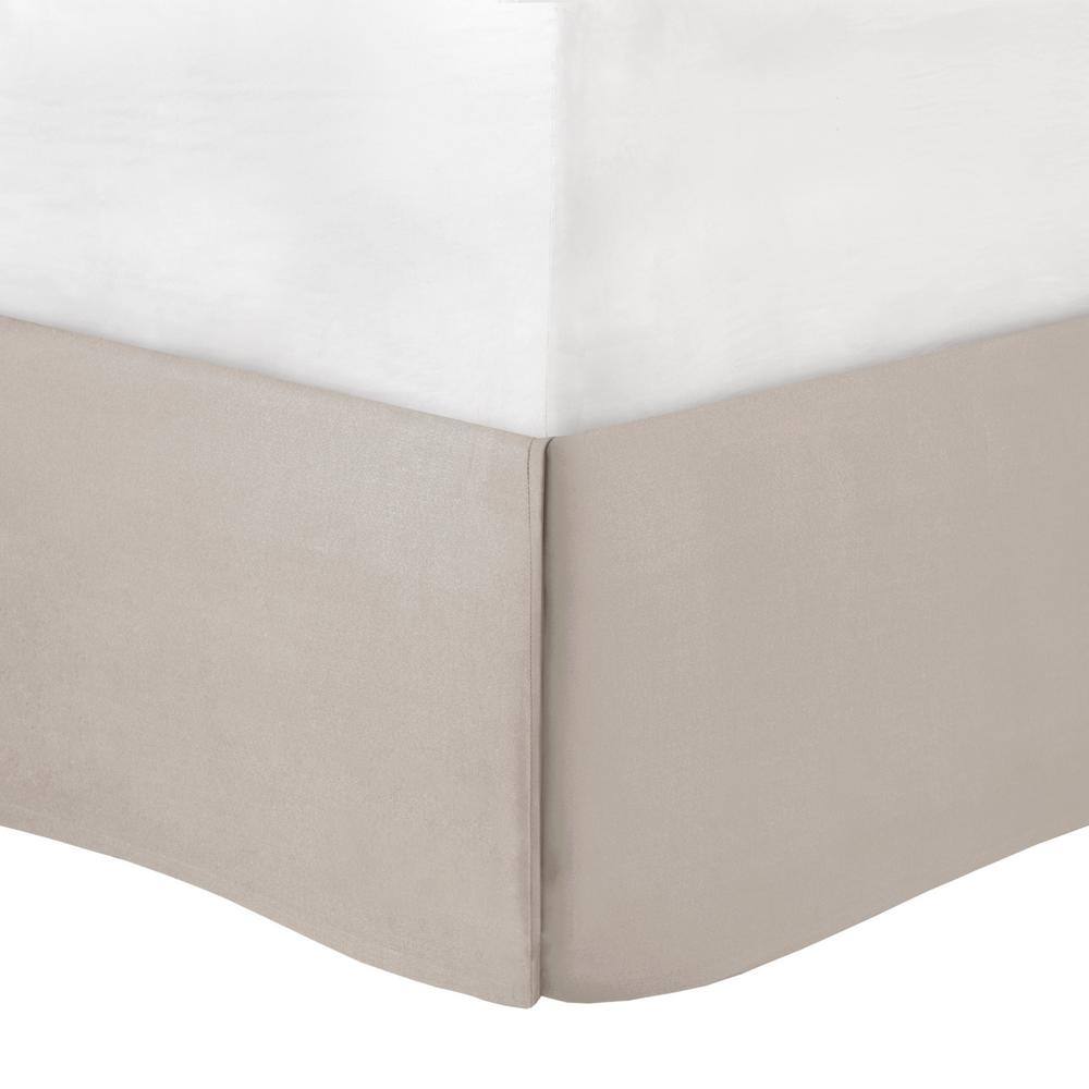 Queen Neutral Microfiber Embroidered 8-Piece Comforter Set