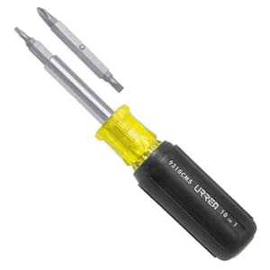 10-In-1 Screwdriver With 1/4 in. Flat, Phillips, Torx, Square, And Hex Driver Tips