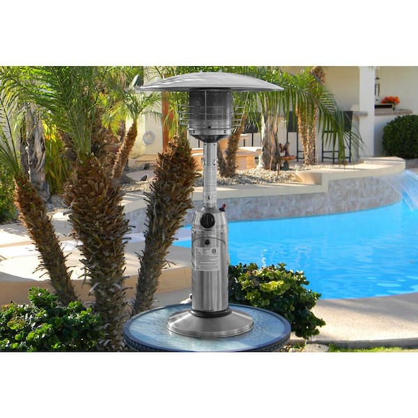11,000 BTU Portable Stainless Steel Propane Patio Heater
