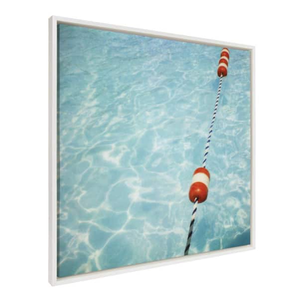 Kate and Laurel Sylvie Ropes Framed Canvas by Alicia Bock Set of 1 Culture Art Print 30.00 in. x 30.00 in.