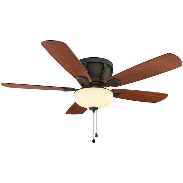 Home Decorators Collection Costner 52 in. Indoor Oil-Rubbed Bronze Ceiling Fan with Light Kit