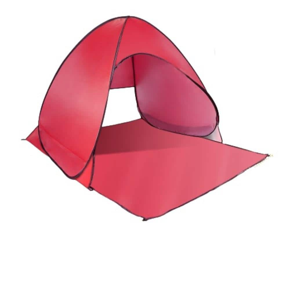 Pop Up Beach Tent Sun Shade Shelter Anti-UV Automatic Waterproof Tent Canopy, Red -  cenadinz, D0102HAHIHW