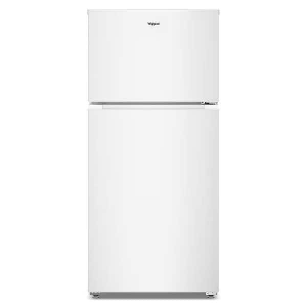 28 in. 14.3 cu. ft. Freestanding Wide Top Freezer Refrigerator in White with Total Coverage Cooling