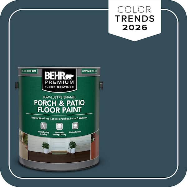 BEHR PREMIUM 1 gal. Home Decorators Collection #HDC-CL-28 Nocturne Blue Low-Lustre Enamel Int/Ext Porch and Patio Floor Paint