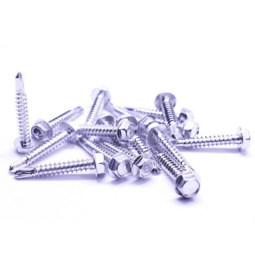 "#10 x 1 in. Hex Head Stainless Steel Self Drilling Sheet Metal Screws Treated with NL-19 (100-Pack)" price history on PriceWatchPro