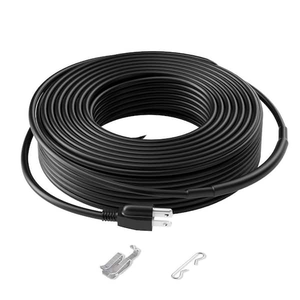 140 ft. Pipe Heat Cable Self-Regulating 5 W/ft. to 8 W/ft. 0.5 in. Heat Tape for Pipes Roof and Ice Prevention