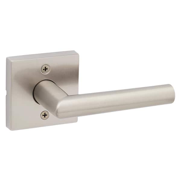 Milan Satin Nickel Square Half Dummy Reversible Door Lever