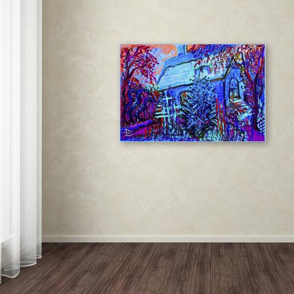 Trademark Fine Art 22 in. x 32 in. "Vincents Cottage" by Lowell S.V. Devin Printed Canvas Wall Art