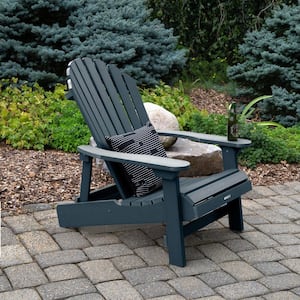 Highwood King Hamilton Black Folding and Reclining Recycled