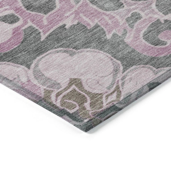 Chantille Machine Washable Indoor/Outdoor Abstract ACN1947 Pink 3 ft. x 5 ft. Area Rug