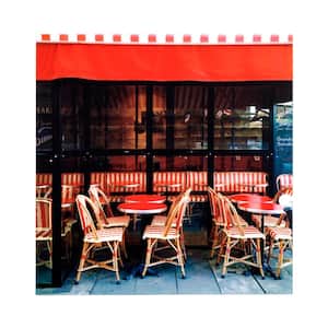 Tempered Glass Series "Red Bistro II" by Veronica Olson Unframed Food Photography Wall Art 22 in. x 22 in.
