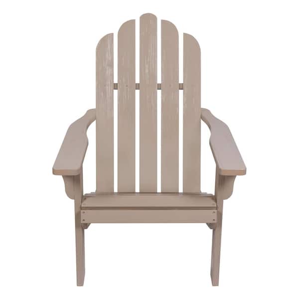 Shine Company Marina II Graystone Wood Adirondack Chair