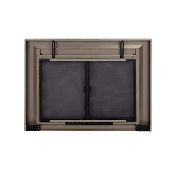 Pleasant Hearth Colby Large Glass, Pleasant Hearth Cb 3302 Colby Fireplace Glass Door