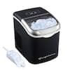 Frigidaire 12 in 26 lb. Portable Retro Countertop Bullet Ice Maker in Black EFIC512-BLACK