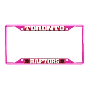 Universal Fit NBA - Toronto Raptors License Plate Frame - Pink