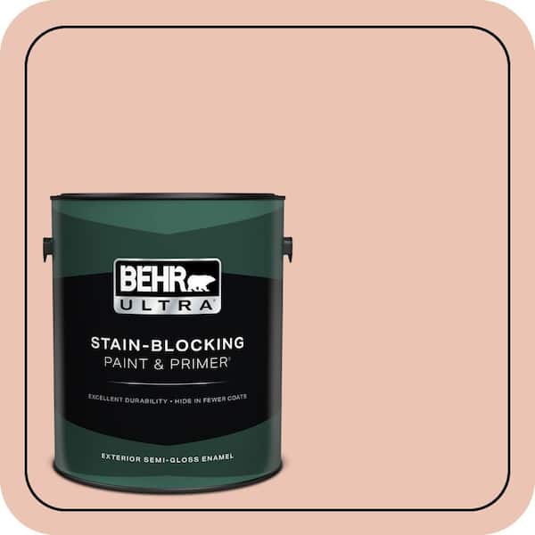 BEHR ULTRA 1 gal. Home Decorators Collection #HDC-CT-14 Coral Coast Semi-Gloss Enamel Exterior Paint & Primer