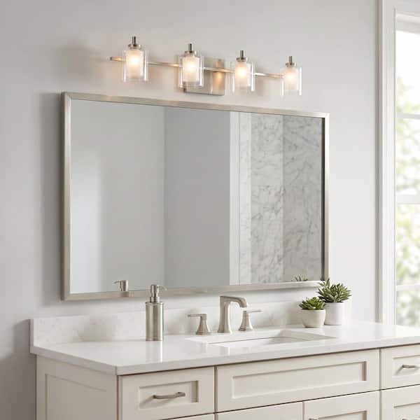 Quoizel Kolt 4-Light Brushed Nickel Vanity Light KLT8604BNLED