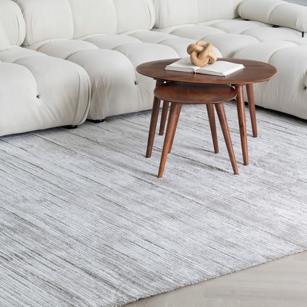 7 ft. x 10 ft. Gray Abstract Area Rug