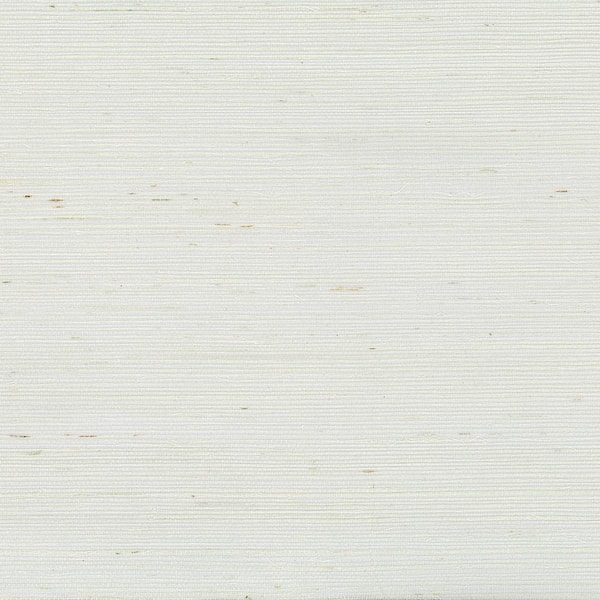 Norwall White Grass Cloth Non-Pasted Wallpaper Roll (Covers 72 Sq. Ft.)
