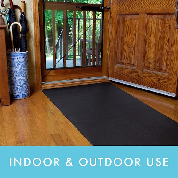 ClimaTex Indoor/Outdoor Black 36 in. x 72 in. Rubber Scraper Mat  9G-018-36C-6 - The Home Depot