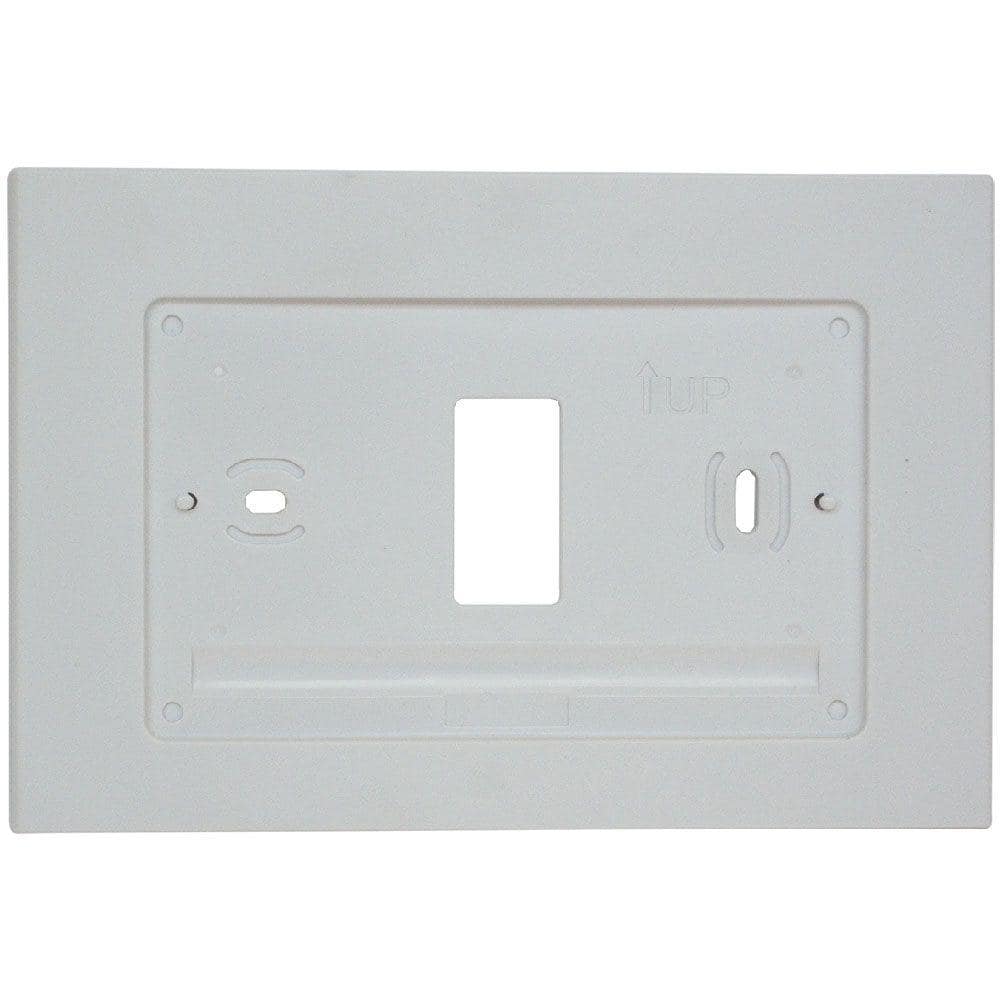 White Rectangular Wall Plate for Sensi Wi-Fi Thermostat