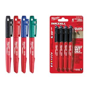 Klein Tools Black Fine Point Permanent Markers (2-Pack) 98554 - The Home  Depot