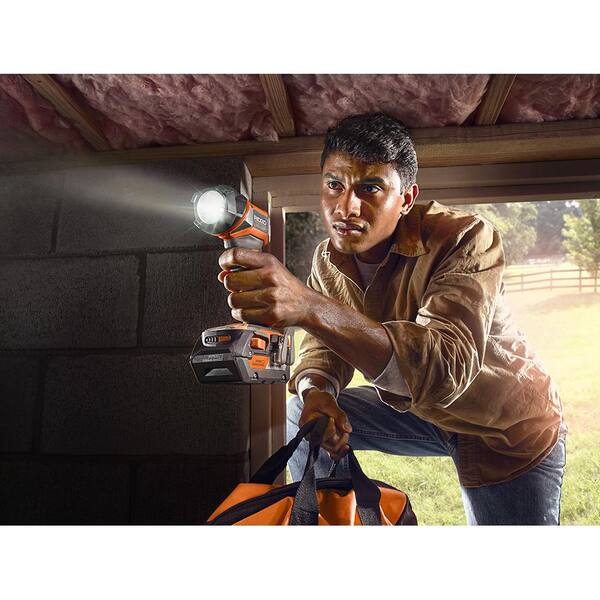 RIDGID 18-Volt LED Work Light (Tool-Only) R8693B - The Home Depot