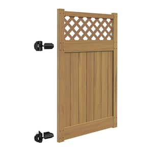 Carlsbad 4 ft. W x 6 ft. H Cypress Vinyl Un-Assembled Fence Gate