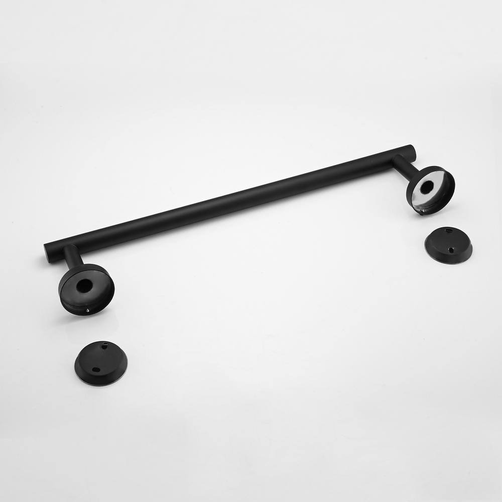 Matte Black Stainless Steel 14-Piece Bathroom Hardware Set
