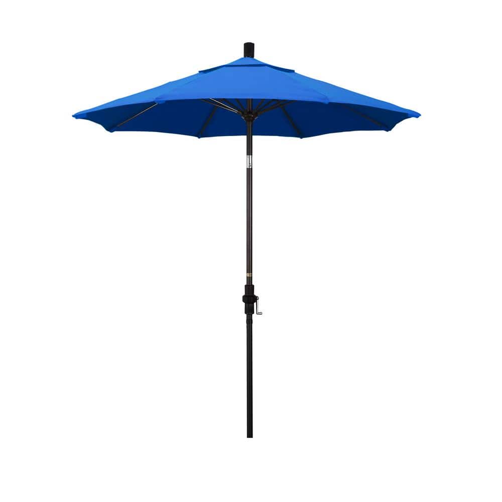 7-1/2 ft. Fiberglass Collar Tilt Patio Umbrella in Pacific Blue Olefin price history on PriceWatchPro
