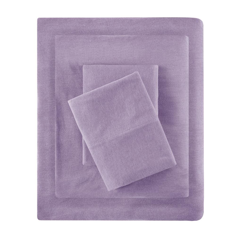 Purple Queen Jersey Knit Cotton Blend Sheet Set