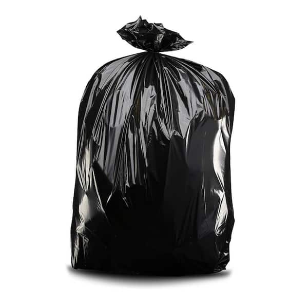 Plasticplace 64 Gallon Trash Can Liners for Toter 1.2 Mil Black