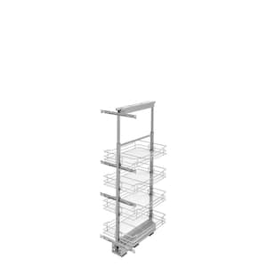 Rev-A-Shelf - Wood Tall Cabinet Pullout Pantry Organizer w/ Soft-Close - 448-TPF58-14-1