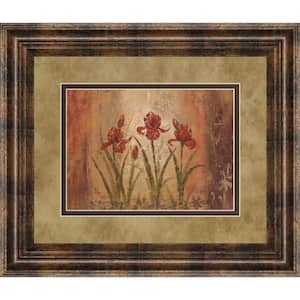 34 in. x 40 in. "The Iris Style" by Vivian Flasch Framed Printed Wall Art