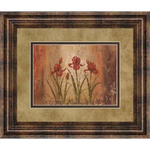 34 in. x 40 in. "The Iris Style" by Vivian Flasch Framed Printed Wall Art