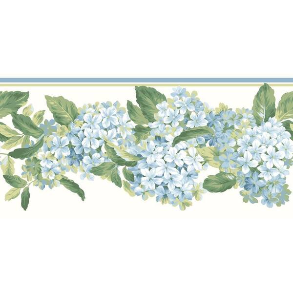 York Wallcoverings Inspired By Color Hydrangea Wallpaper Border
